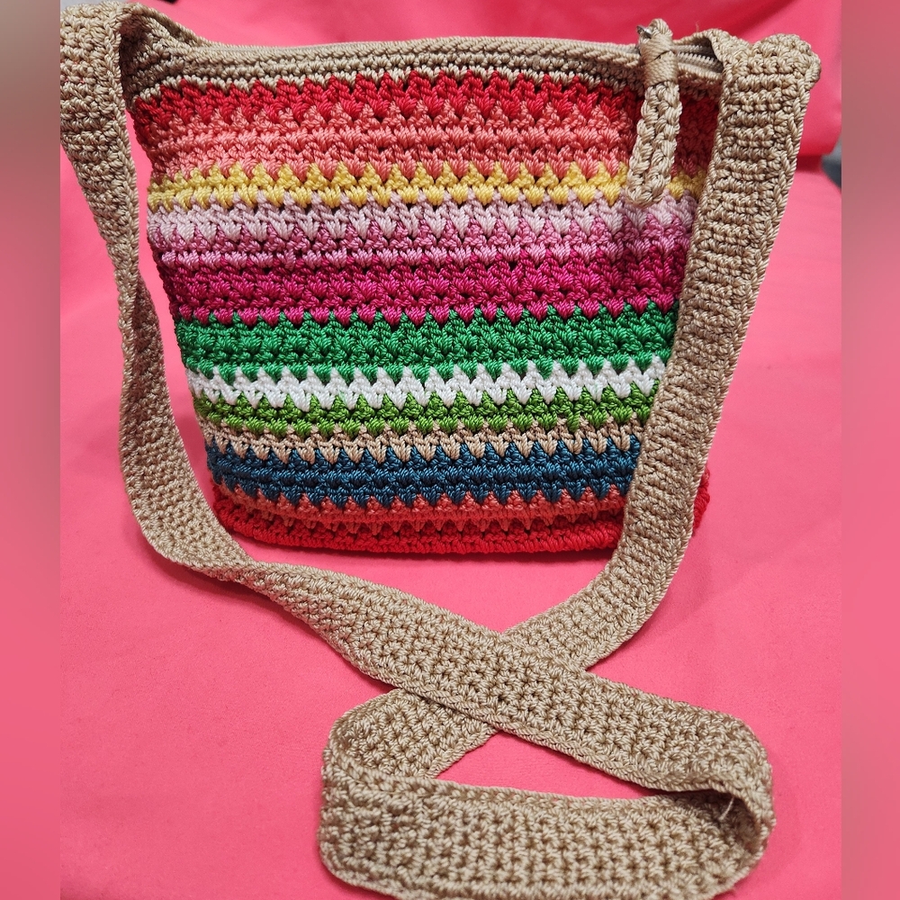 The SAK Multicolor Crochet Shoulder Bag